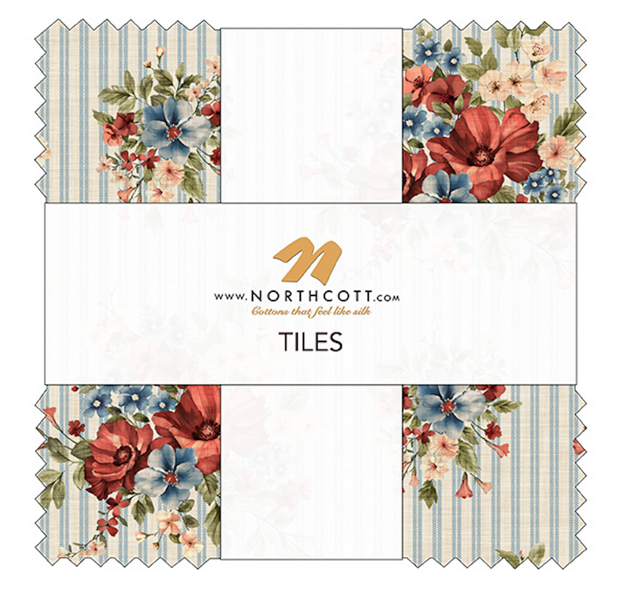 Farmhouse Sampler TFARM42-10 10" Tiles Deborah Edwards Northcott