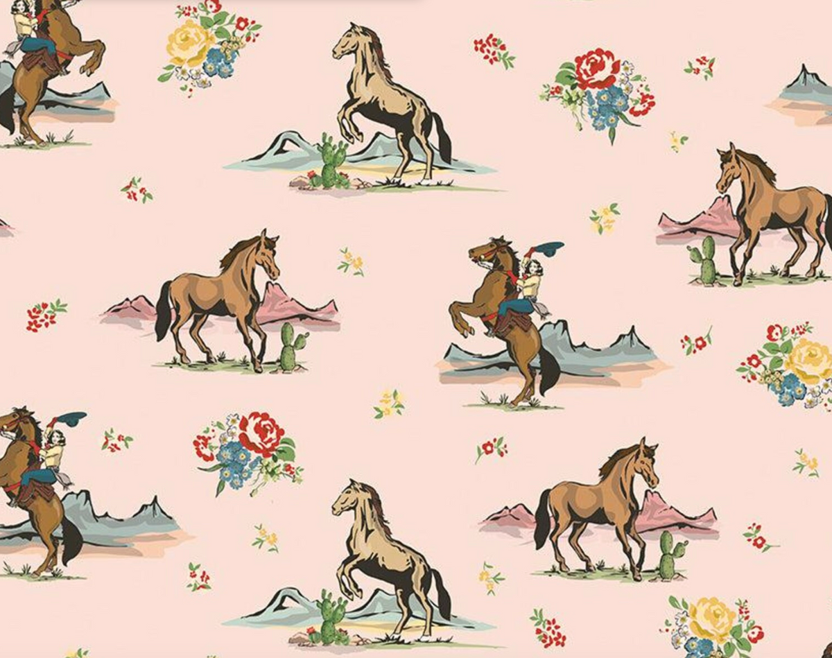 Cowgirl Main Blush by Echo Park Paper Co. C17480-BLUSH by the Half Yard