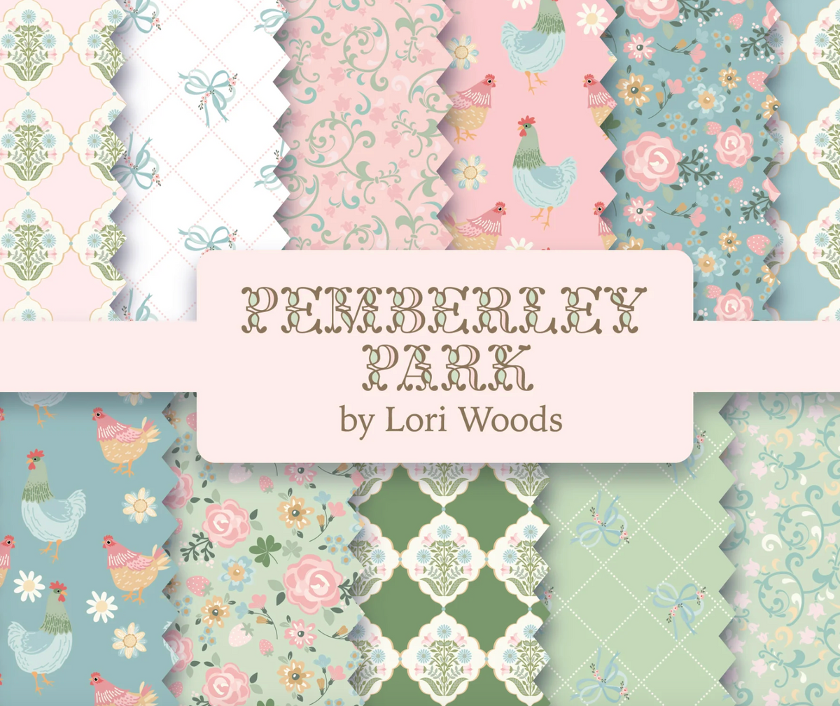 Pemberley Park PE261220 5" Precuts Lori Woods Poppie Cotton