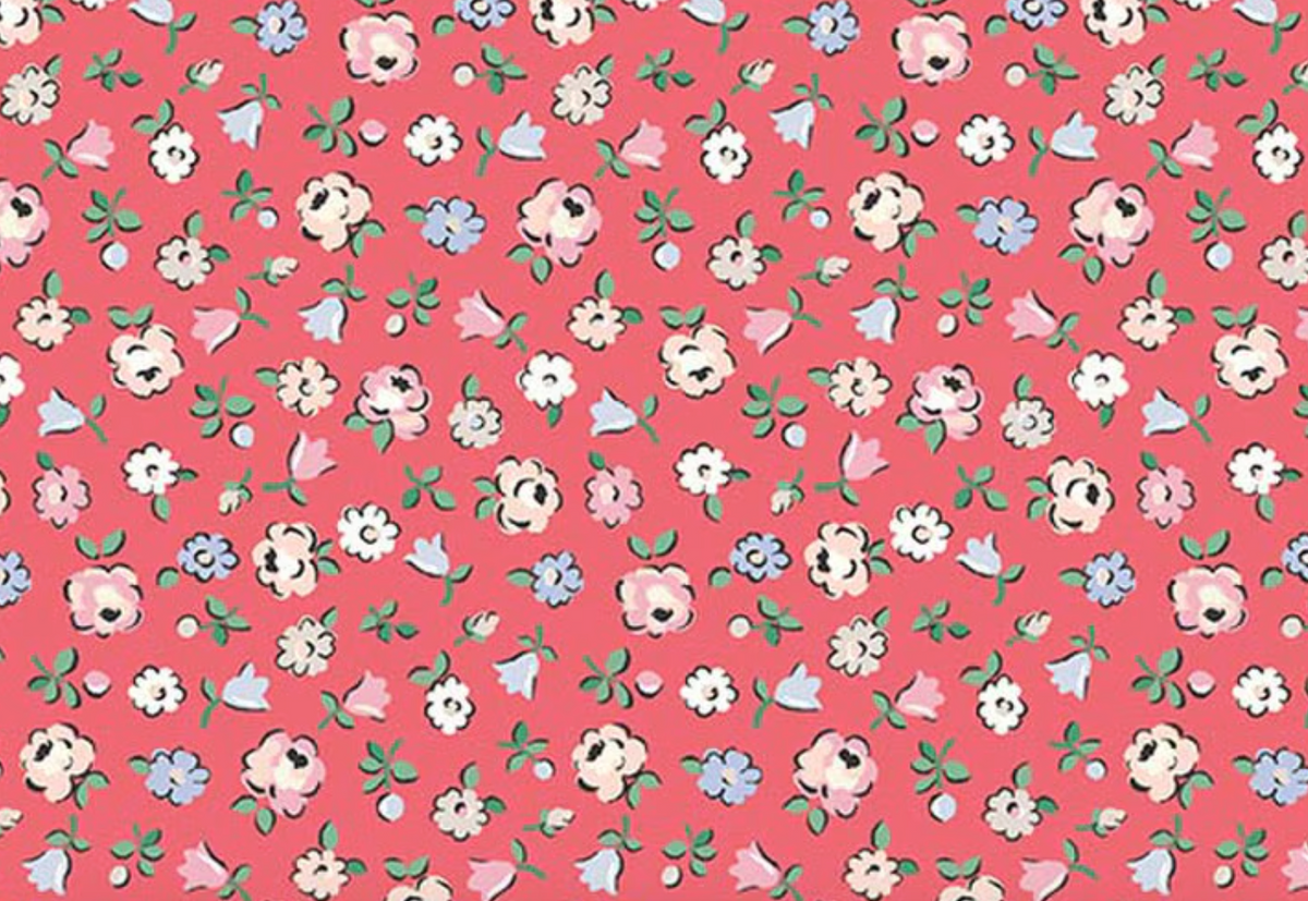From London, With Love C18991­-RED Ditsy Floral Red Cath Kidston Riley Blake Half Yard