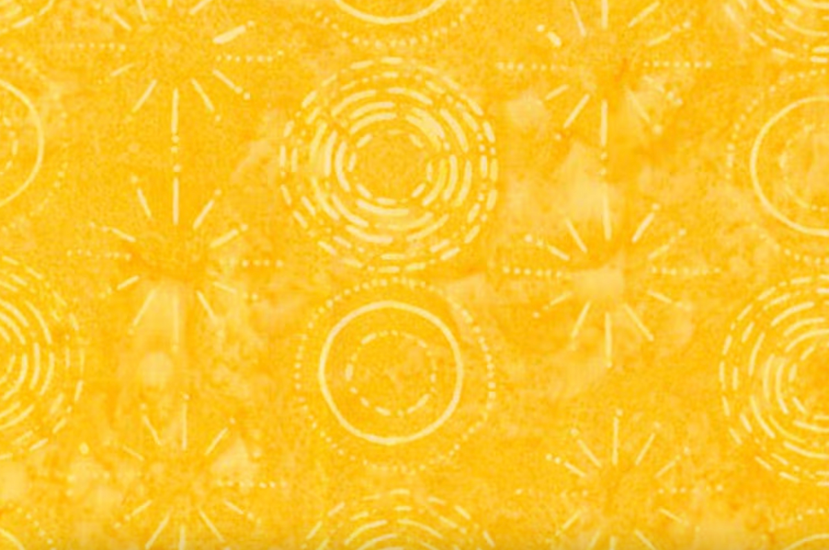 Batiks Stellar BT23874-252 Canary Fran Gulick Riley Blake Half Yard