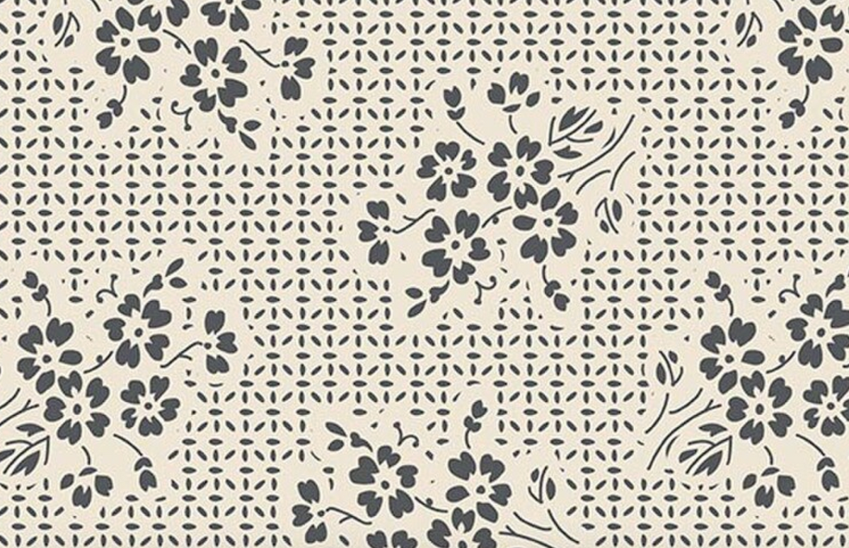 Pumpkin & Licorice WB18804­-LINEN Wide Back Petals Linen Lori Holt Riley Blake