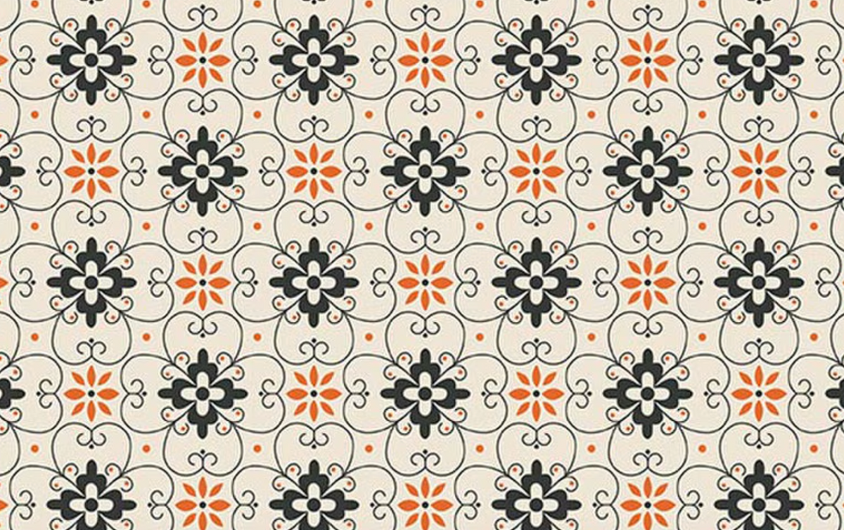 Pumpkin & Licorice WB18803­-LINEN Wide Wallpaper Linen Lori Holt Riley Blake