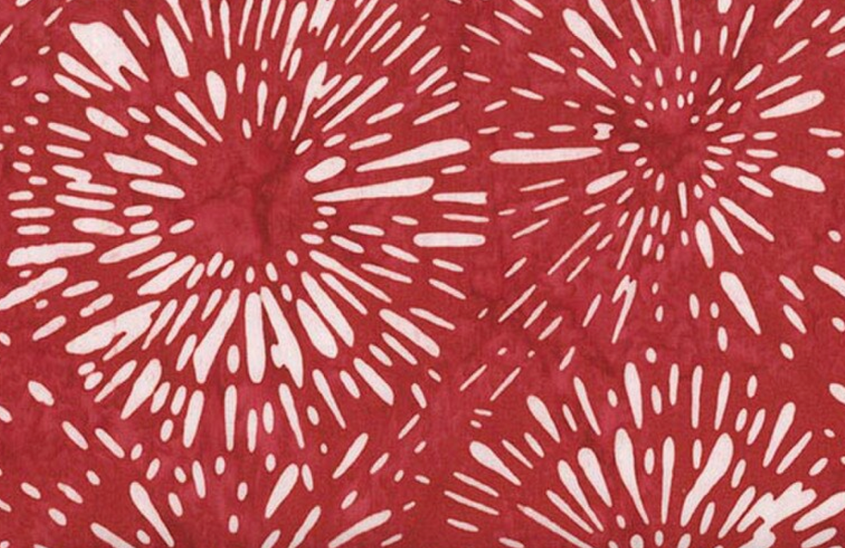 Batiks Spark of Celebration Liberty BT23912-210 Soft Red Riley Blake Half Yard