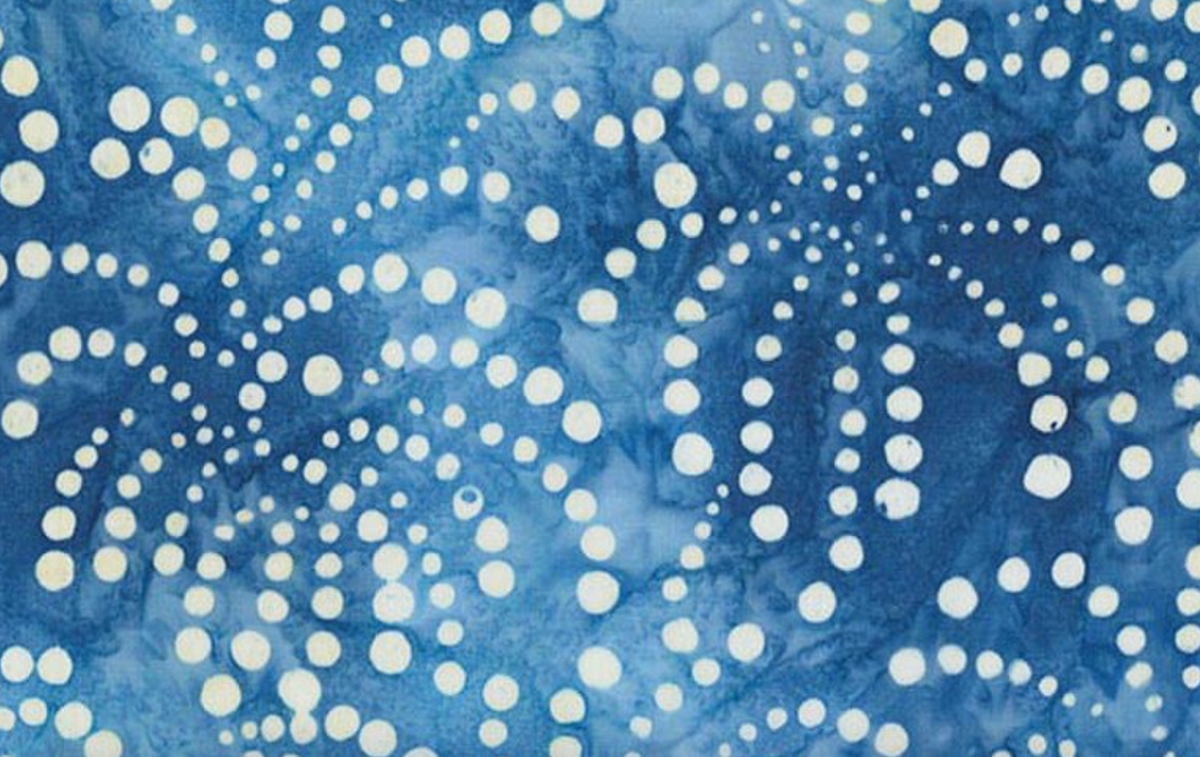 Batiks Spark of Celebration Liberty BT23910-295 Lapis Riley Blake Half Yard