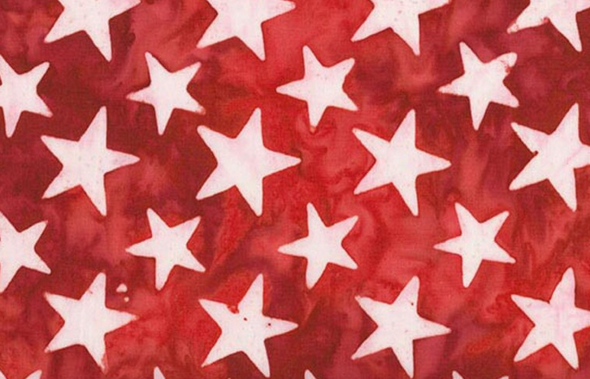 Batiks Spark of Celebration Liberty BT23911-214 Crimson Riley Blake Half Yard