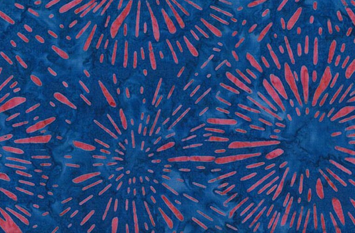 Batiks Spark of Celebration Liberty BT23912-295 Lapis Riley Blake Half Yard