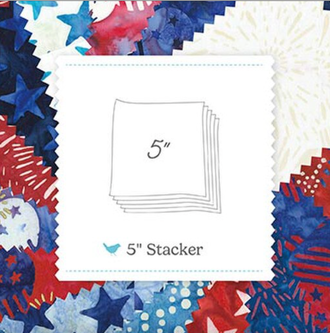 Batiks Spark of Celebration Liberty 5­-BT23916A­-42 5" Stacker A Riley Blake