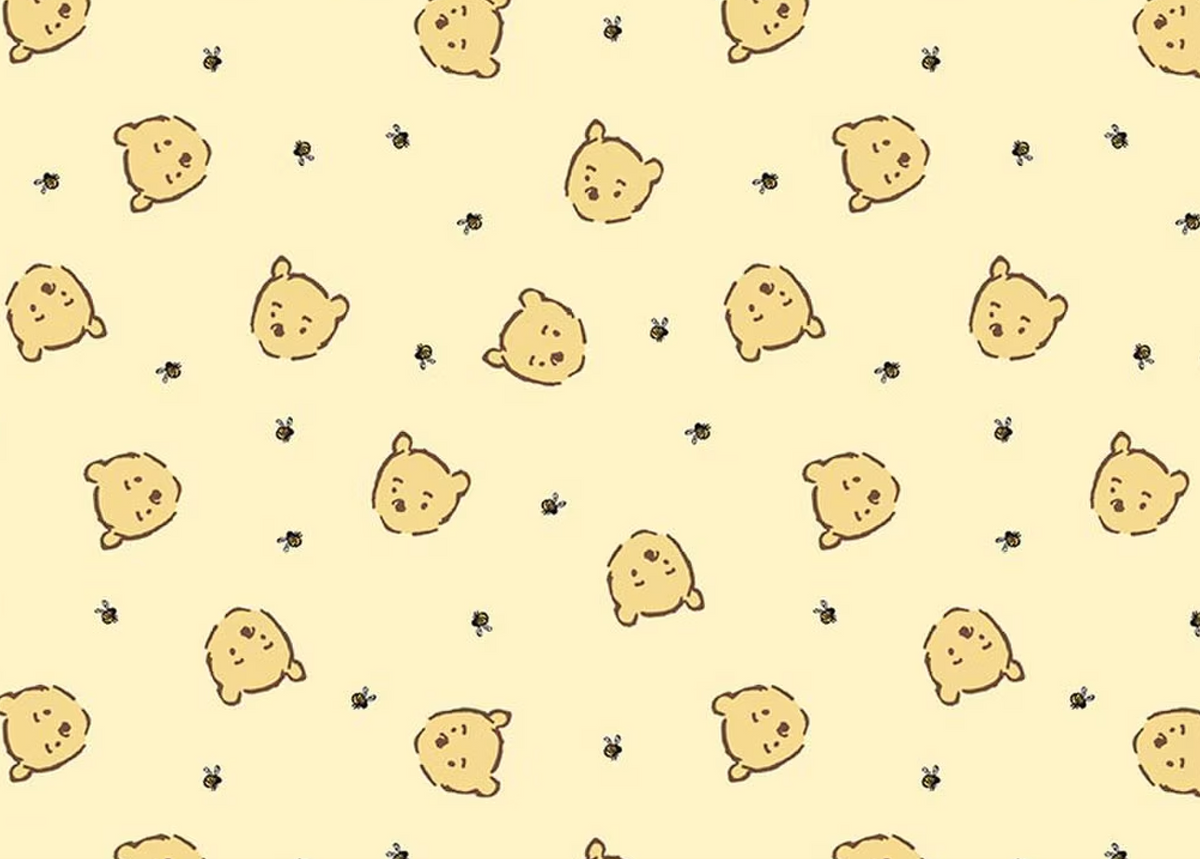 Winnie-the-Pooh Baby C18594-YELLOW Pooh Jumble Echo Park Riley Blake Half Yard