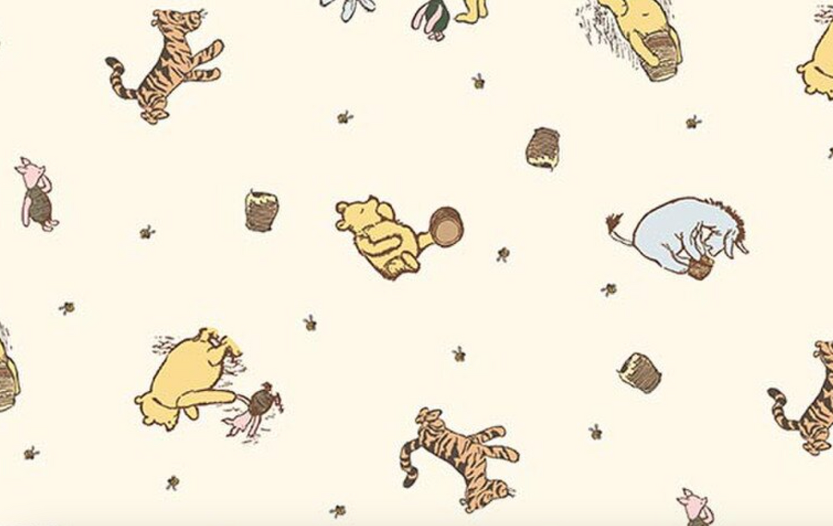 Winnie-the-Pooh Baby Toss C18591-CREAM Echo Park Riley Blake Half Yard