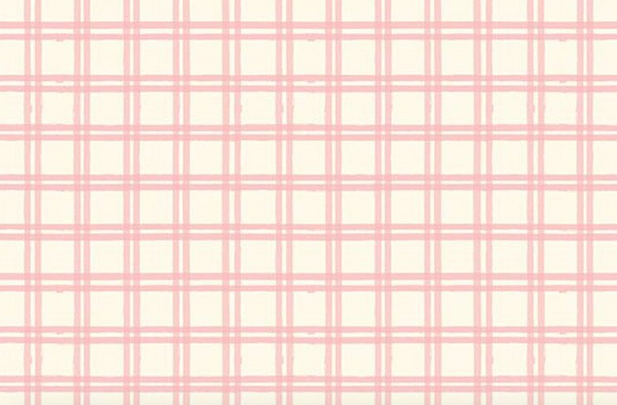 Winnie-the-Pooh Baby C18593-PINK Plaid Echo Park Riley Blake Half Yard