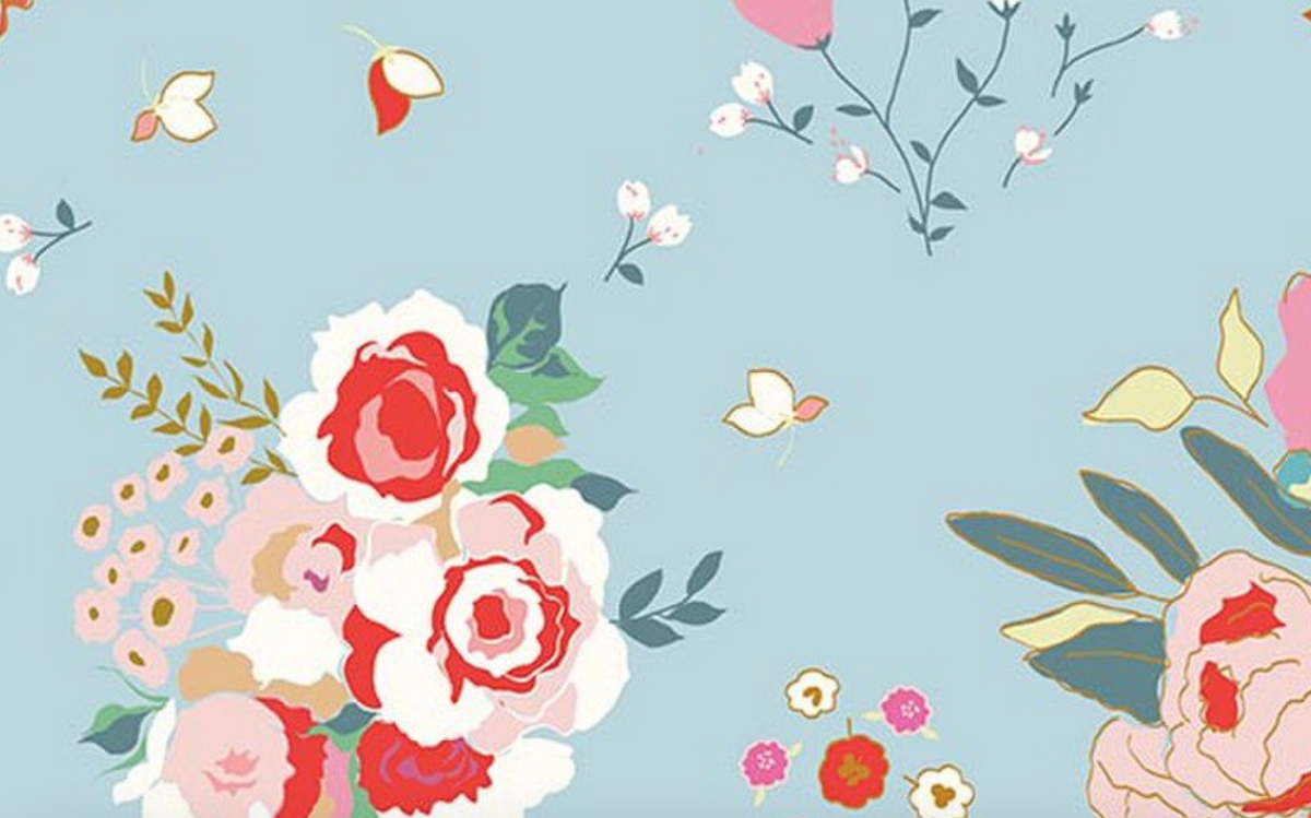 Cotton Nook C17970-­SKY Main Riley Blake Half Yard