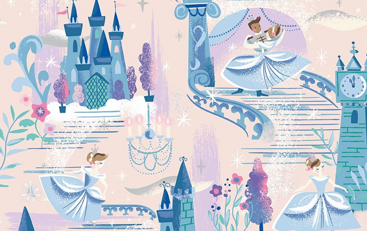 Wishes SC18070­-BALLERINA The Ball Sparkle Jill Howarth Riley Blake Half Yard