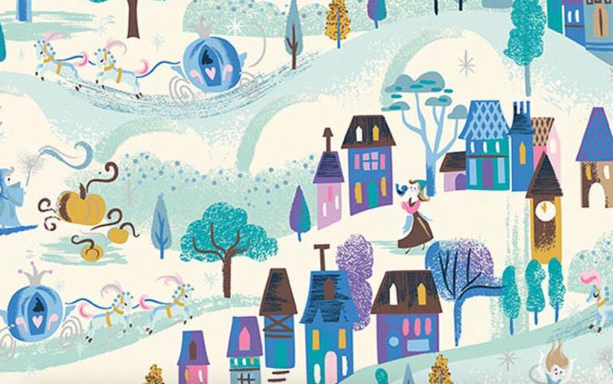 Wishes SC18072­-VINTAGEWHITE Moonlight Sparkle Jill Howarth Riley Blake Half Yard