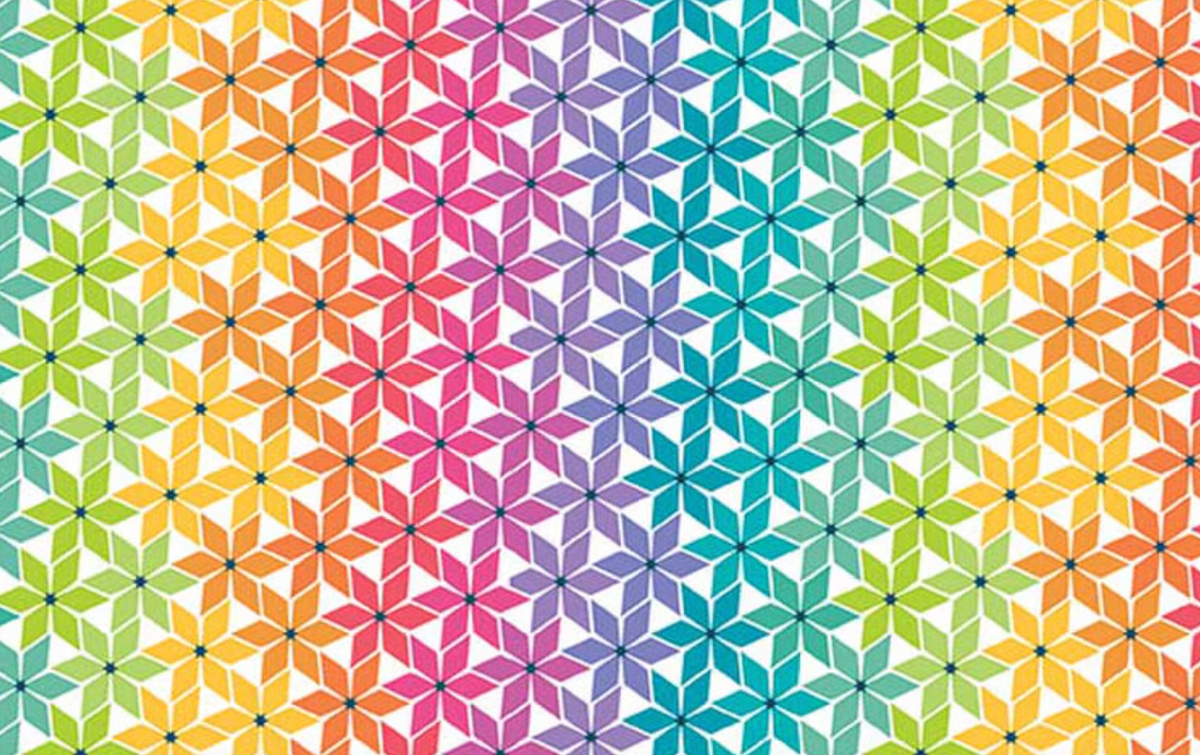 Chasing Rainbows C18014-­RAINBOW Stellar Weave Rainbow Leslie Ryan Riley Blake Half Yard
