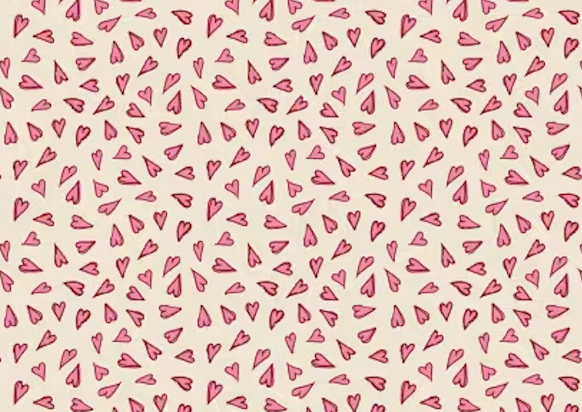 Folk Love 230088 Hearts Adrift Cream Victoria Croydon Cloud9 Half Yard