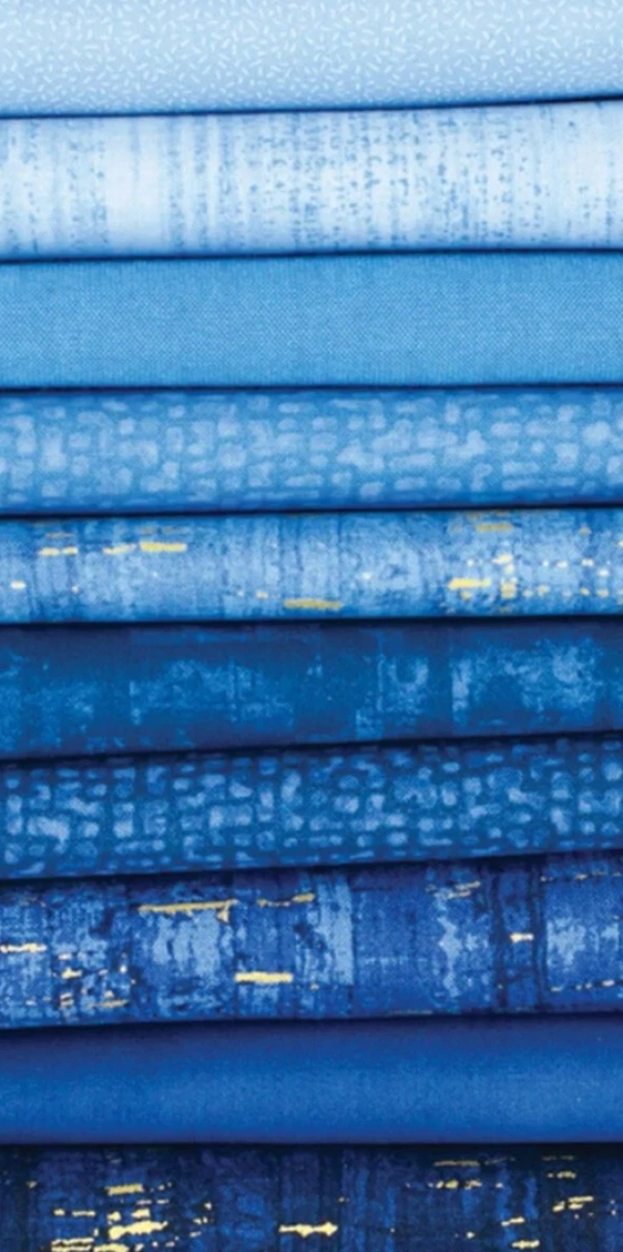 Color Me COLMFATQ-9 Blue Jeans Fat Quarter Whistler Studios Windham