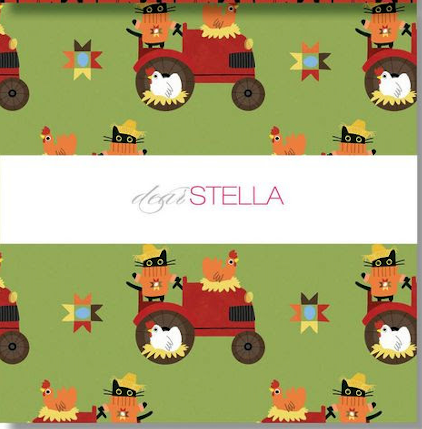 Leezaworks Bok Bok Meow 10" Squares Layer Cake Dear Stella