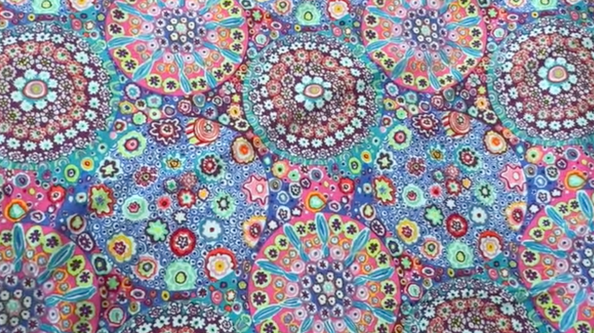 Kaffe Fassett Millefiore - Aqua || Classics PWGP092.AQUAX Half Yard