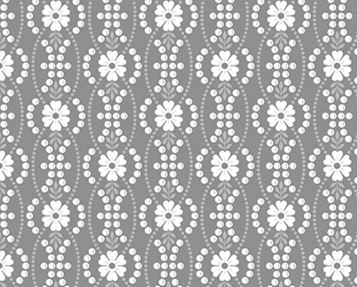 French Romance 1333014B Octavia Grey Jan Shore Benartex Half Yard