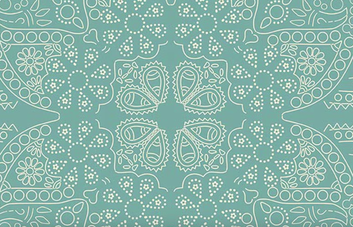 Cowboys Flannel F17508­-TEAL Bandana Echo Park Riley Blake Half Yard