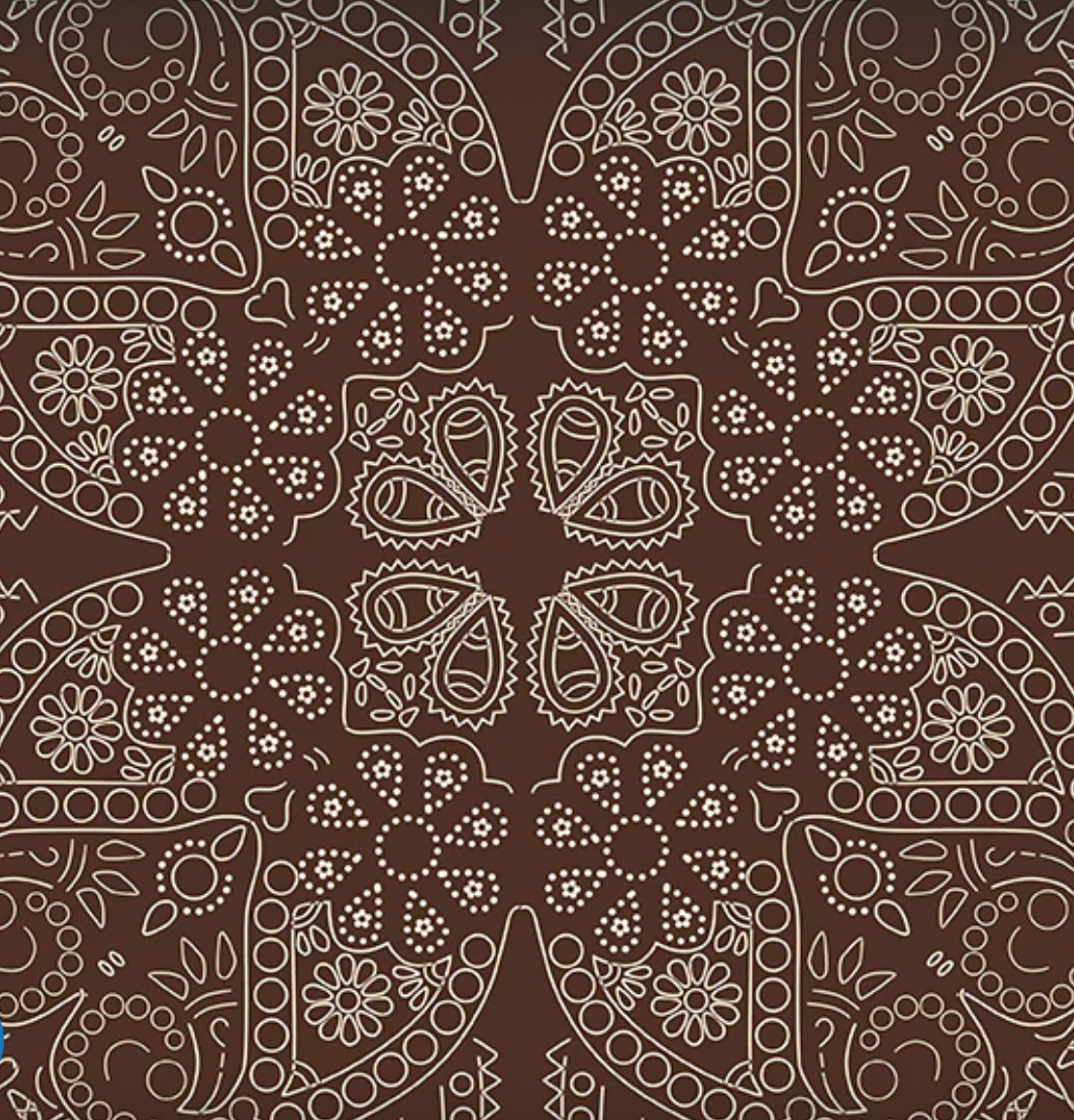 Cowboys Flannel F17508-­BROWN Bandana Echo Park Riley Blake Half Yard