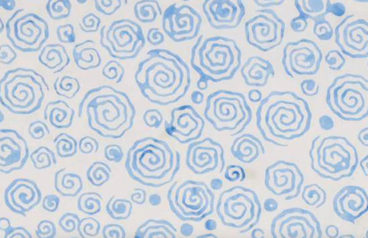 Expressions Batiks BTCB1002 Tjaps Little Boy Blue Riley Blake Half Yard