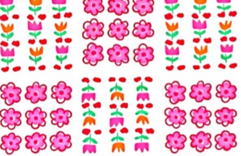 Purrfectly Vintage STELLA-DPJ3839 BONE Flower Beds Dear Stella Half Yard