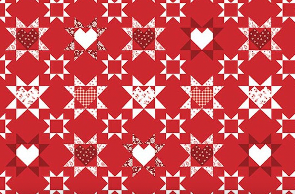 Hooray for the USA C18691-RED Quilt Red Dani Mogstad Riley Blake Half Yard