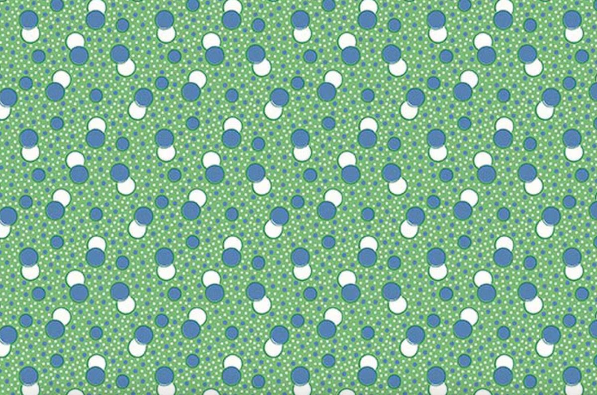 Traditional 30's C18247-GREEN Dots Green Lindsay Wilkes Riley Blake Half Yard