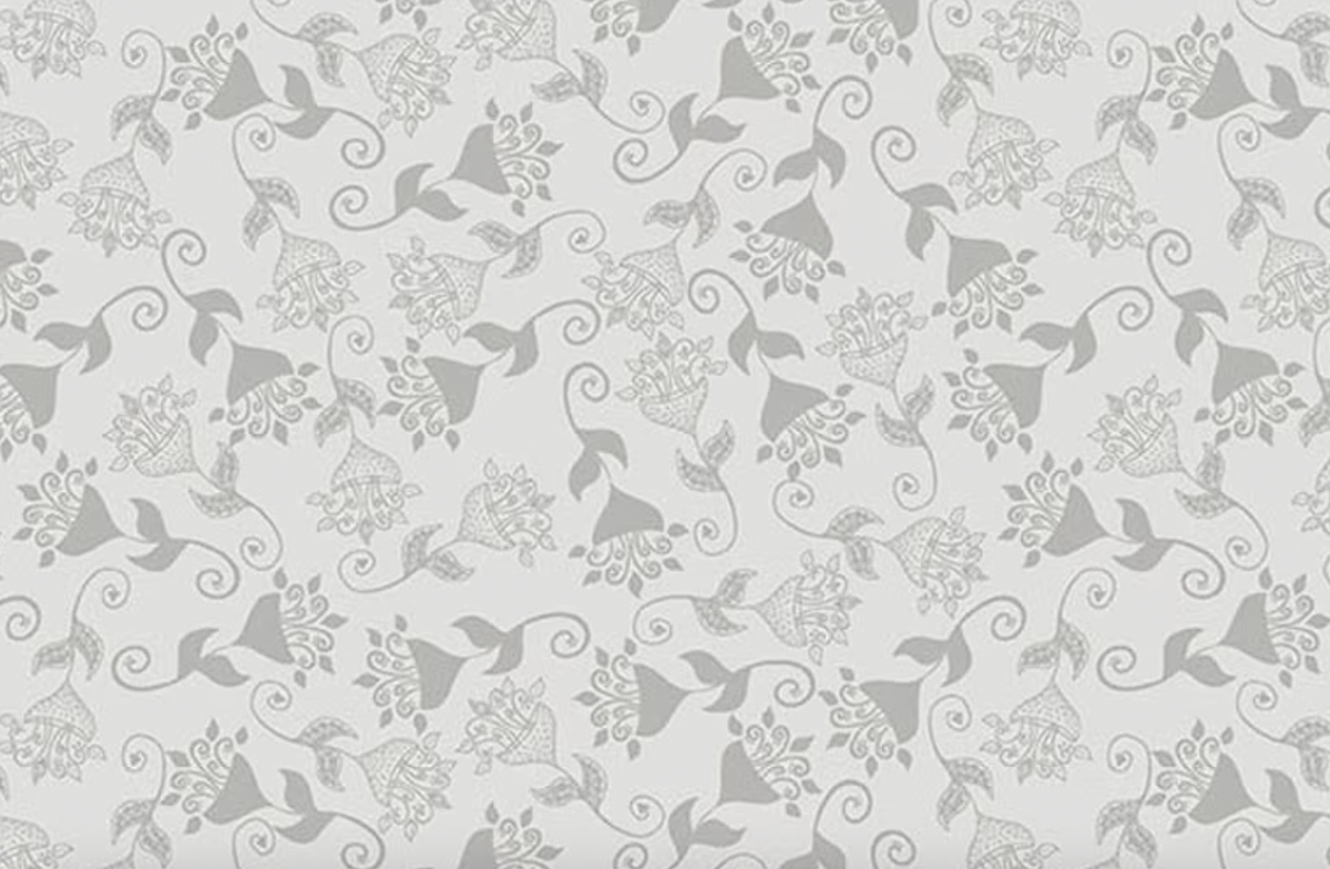 Where the Wild Flowers Are C18253-SILVER Whimsy Silver Judi Madsen Riley Blake Half Yard