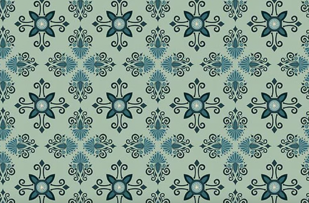 Where the Wild Flowers Are C18252-SAGE Damask Sage Judi Madsen Riley Blake Half Yard