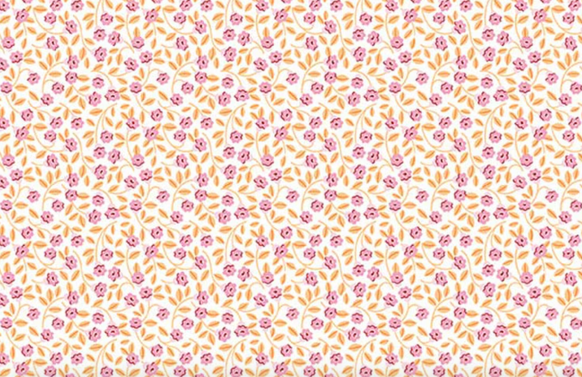 Traditional 30's C18242-PINK Flowers Pink Lindsay Wilkes Riley Blake Half Yard