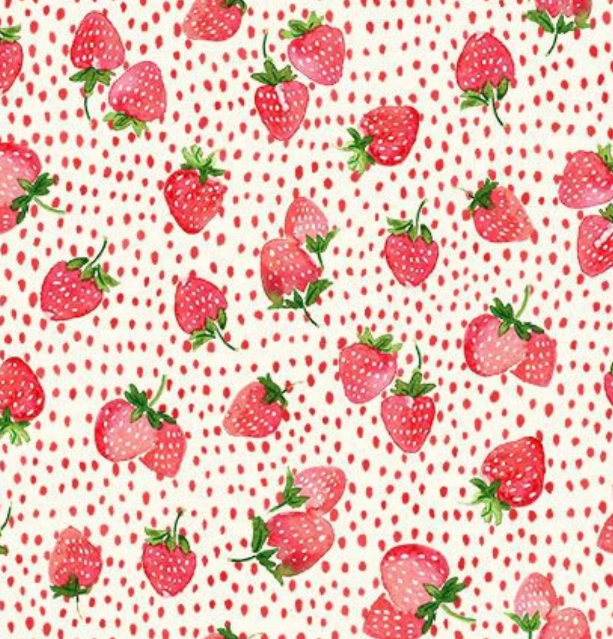 Berry Bliss FRUIT-CD4630 SWEET Strawberries on Seeds Timeless Treasures Half Yard