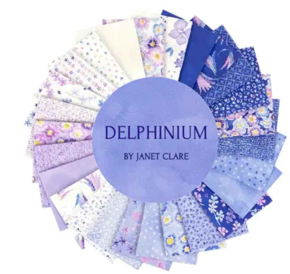 Delphinium 24650JR 2.5" Jelly Roll by Janet Clare Moda