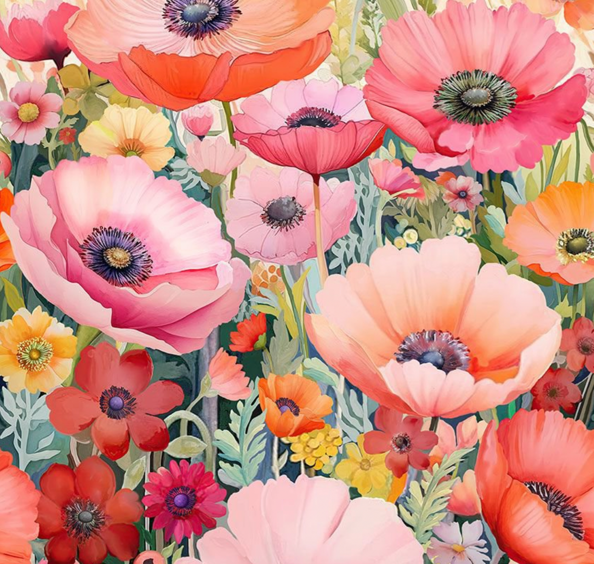 Garden Wish PANEL-CD4680 MULTI 24" Floral Panel Timeless Treasures