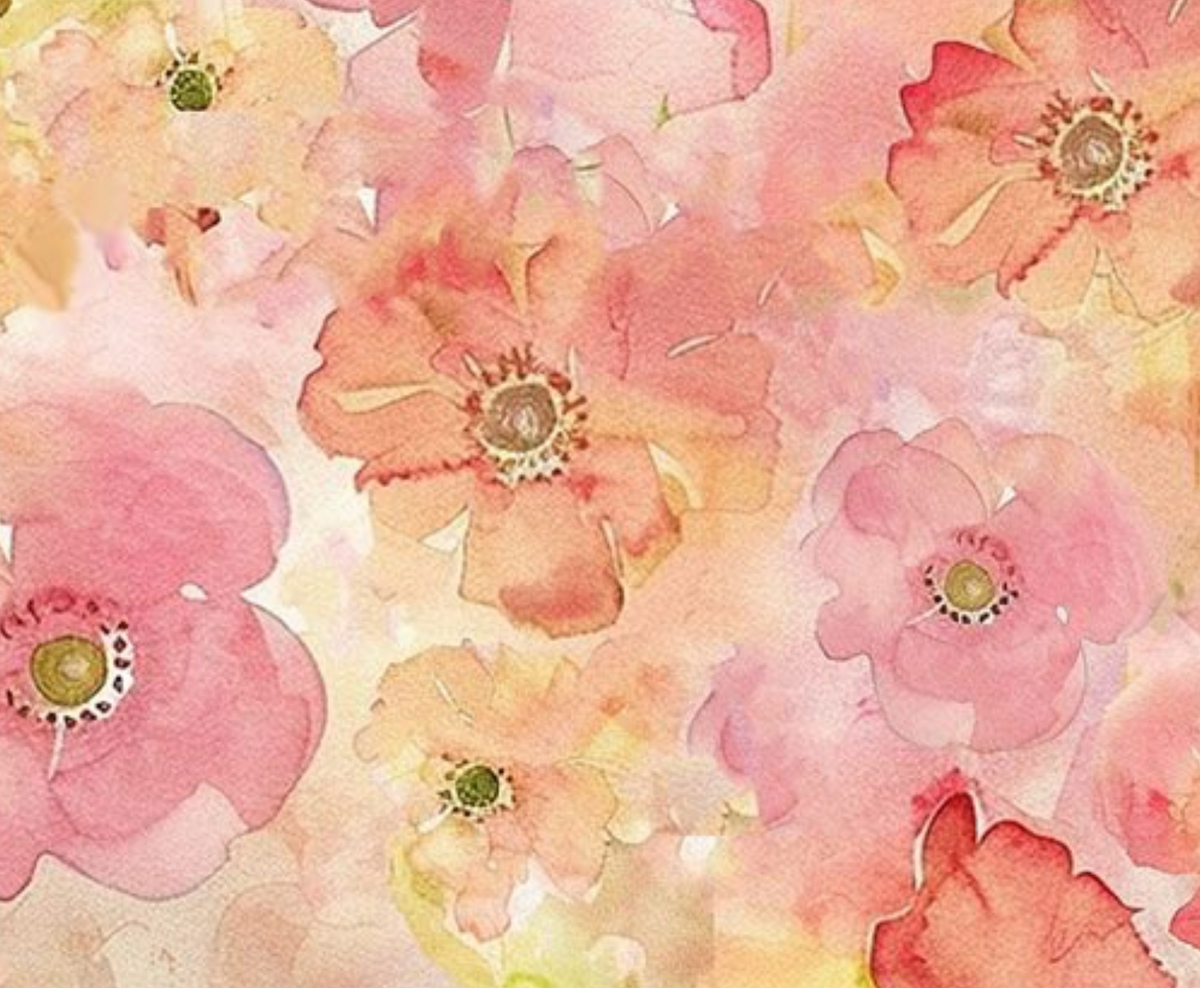 Garden Wish FLORA-CD4686 SORBET Packed Floral Timeless Treasures Half Yard