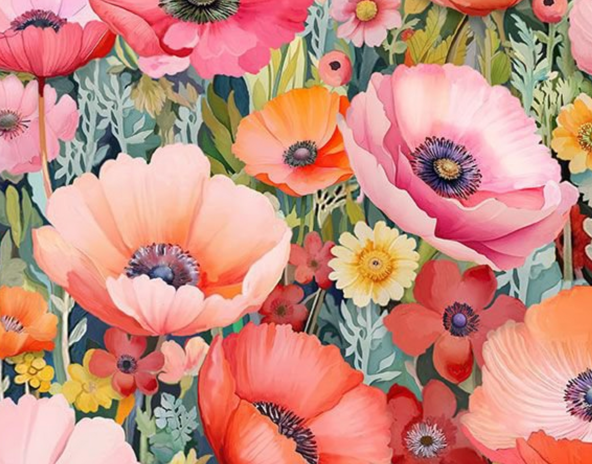 Garden Wish FLORA-CD4681 MULTI Garden Multi Floral Timeless Treasures Half Yard
