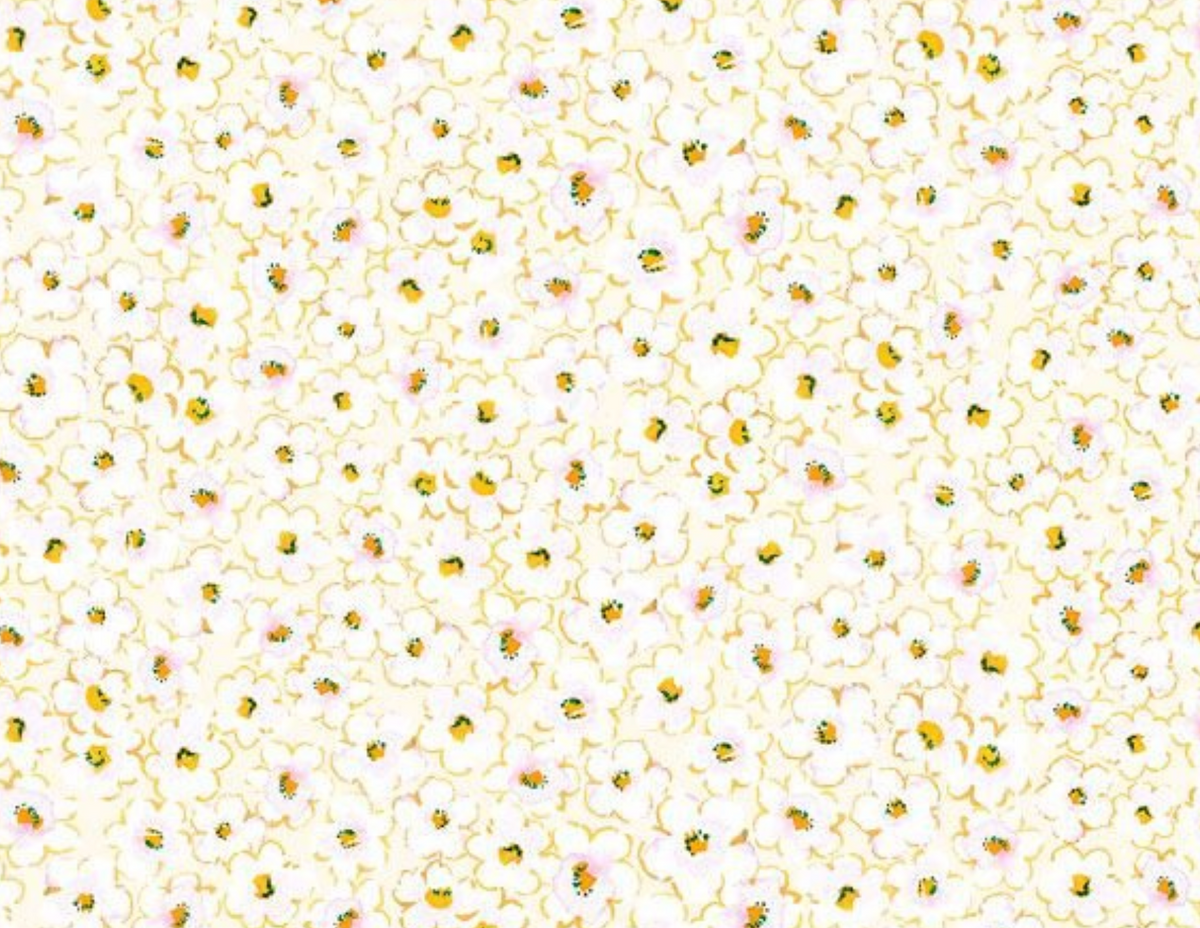 Berry Bliss FRUIT-CD4634 CREAM Packed Strawberry Flower Timeless Treasures Half Yard