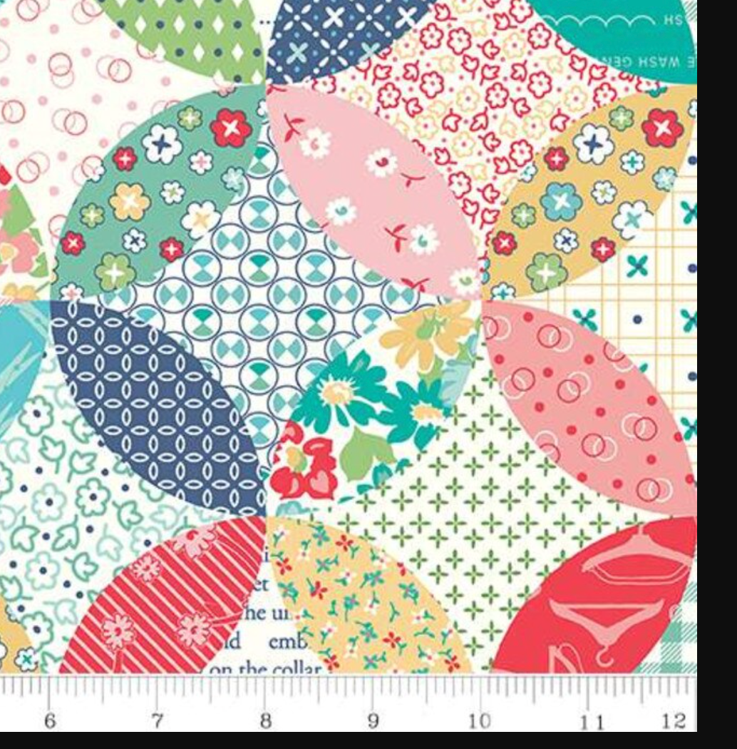 Vintage Happy 2 Quilted by Lori Holt C9145-MULTI Half Yard
