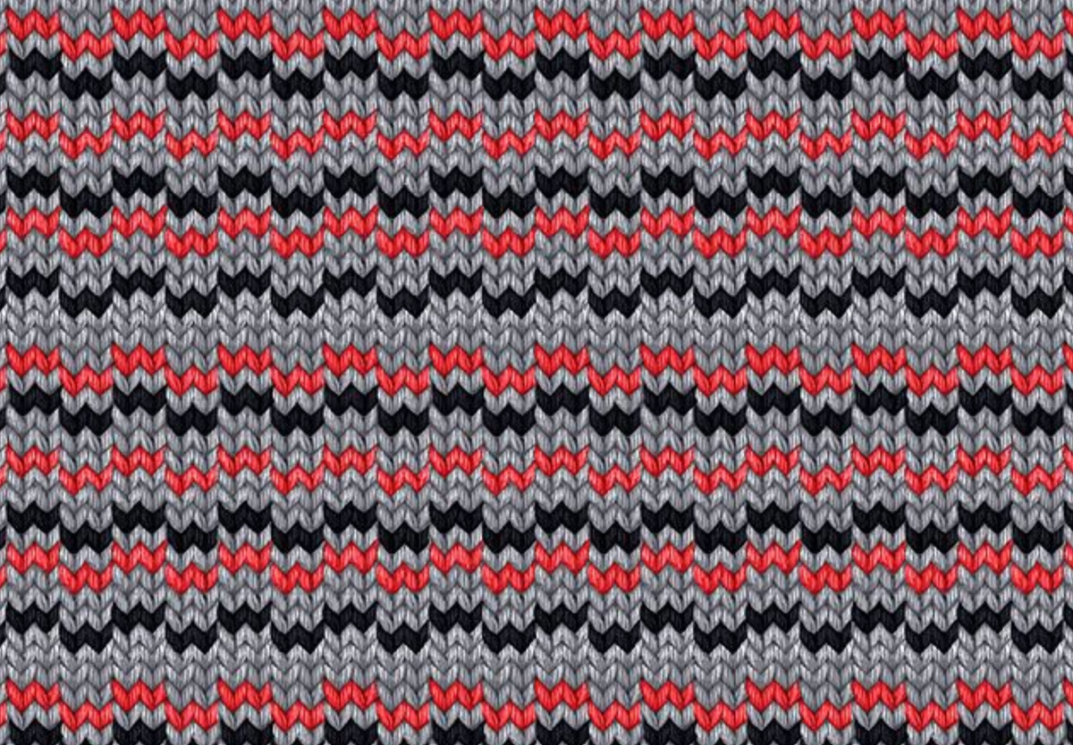 I Heart Knitting KNIT-CD4678 MULTI Knit Chevron Pattern Timeless Treasures Half Yard