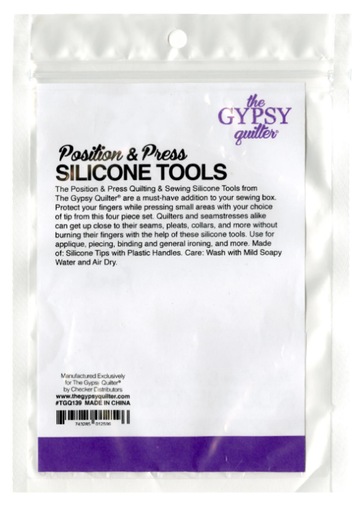 TGQ139 The Gypsy Quilter Position and Press Silicone Tools