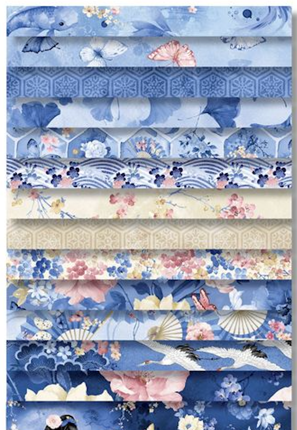 Sapphire CP10SQ42-CD SAPPHIRE 10" Square Chong-a Hwang Timeless Treasures Fabrics