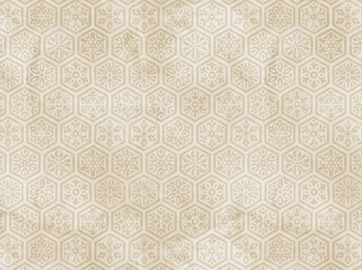 Sapphire SAPPHIRE-CD4673 TAUPE Geo Paperwall Floral Chong-a Hwang Timeless Treasures Half Yard