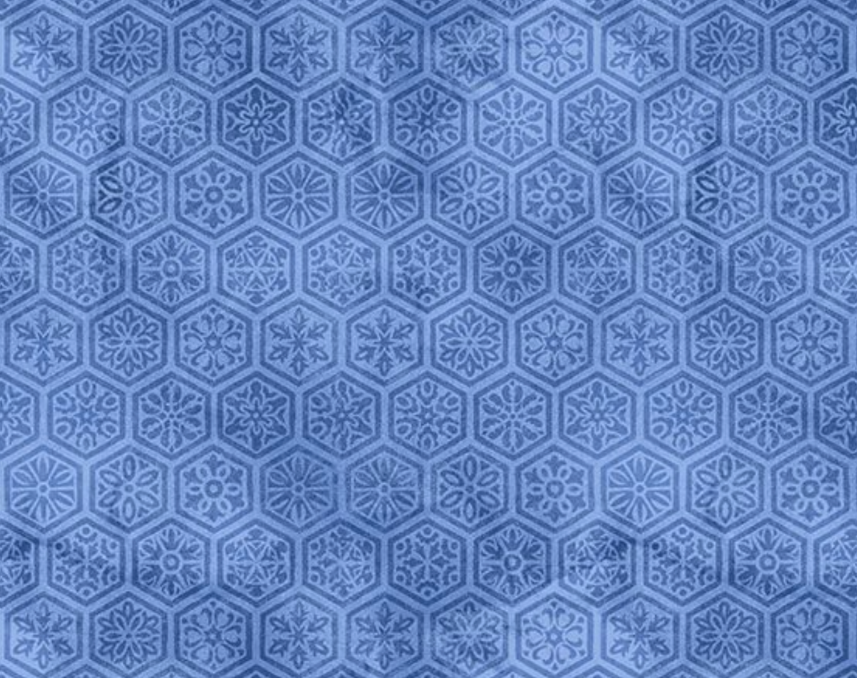 Sapphire SAPPHIRE-CD4673 BLUE Geo Paperwall Floral Chong-a Hwang Timeless Treasures Half Yard