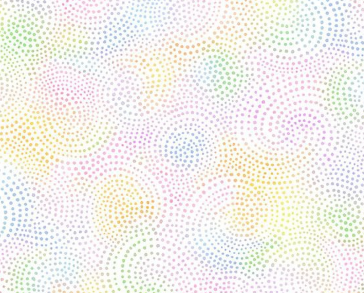 Seas the Day TWIRL-CD3890 PASTEL Dotty Spiral Timeless Treasures Half Yard