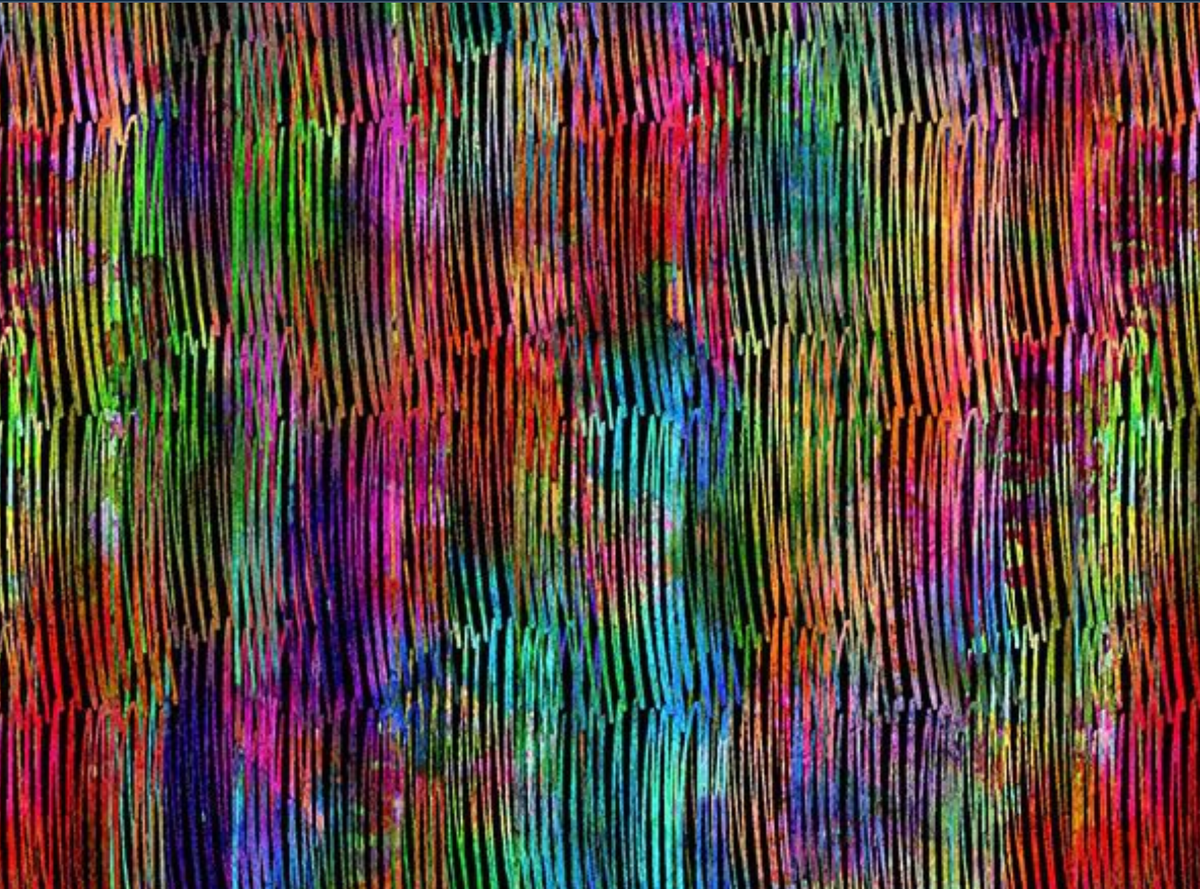 Purrsonality STRIPE-CD4612 MULTI Multi Stripes Chong-a Hwang Timeless Treasures Half Yard