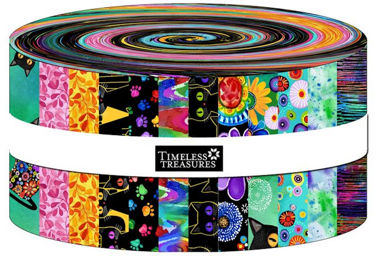 Purrsonality CPSTRIP40-CD PURRSONALITY 2.5" Strips Chong-a Hwang Timeless Treasures