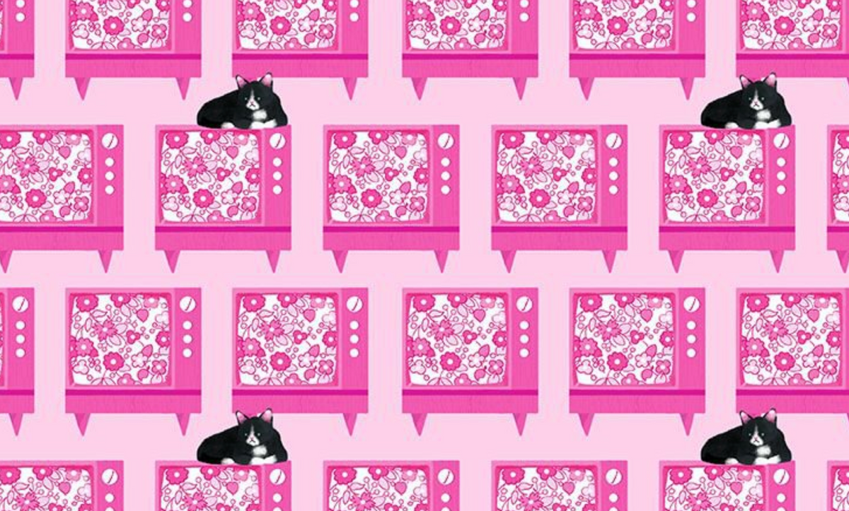 Purrfectly Vintage STELLA-DPJ3843 BLOSSOM Chill Dear Stella Half Yard