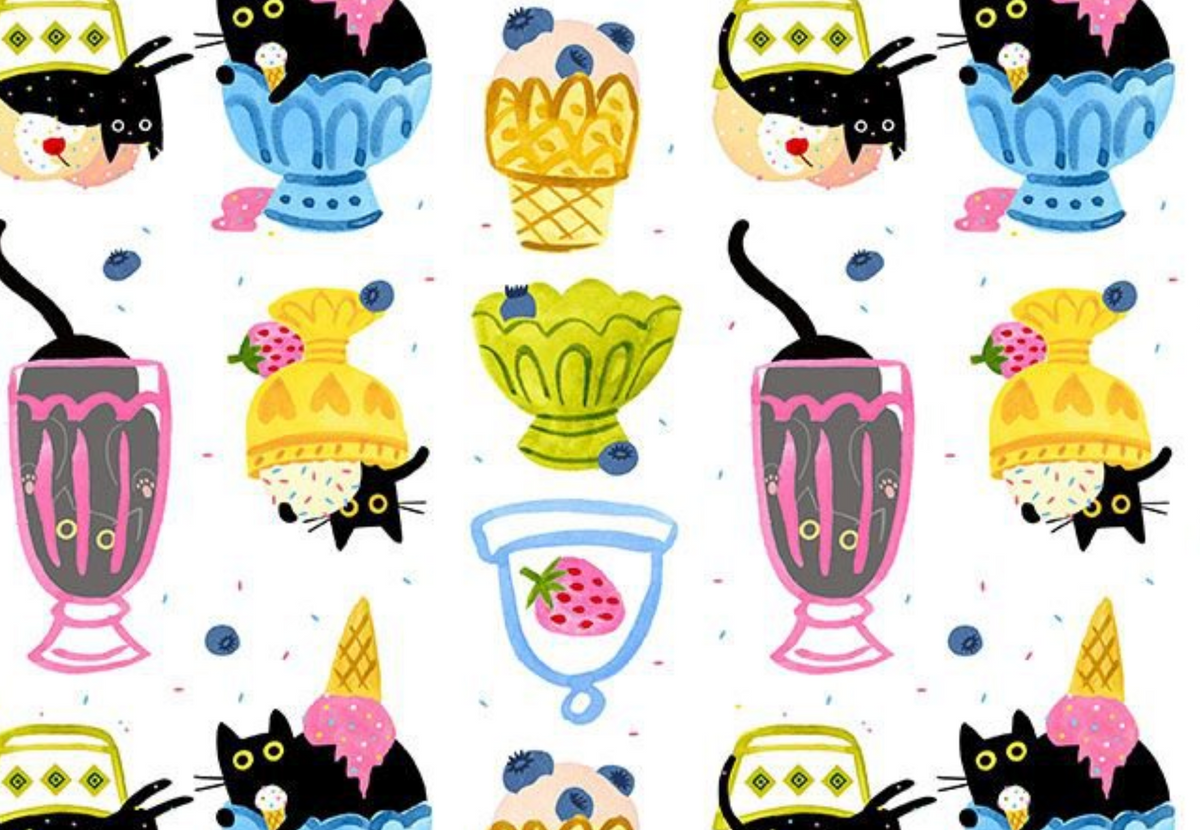 Scoops N’ Boops STELLA-DLW3901 WHITE Lickity Split Dear Stella Half Yard